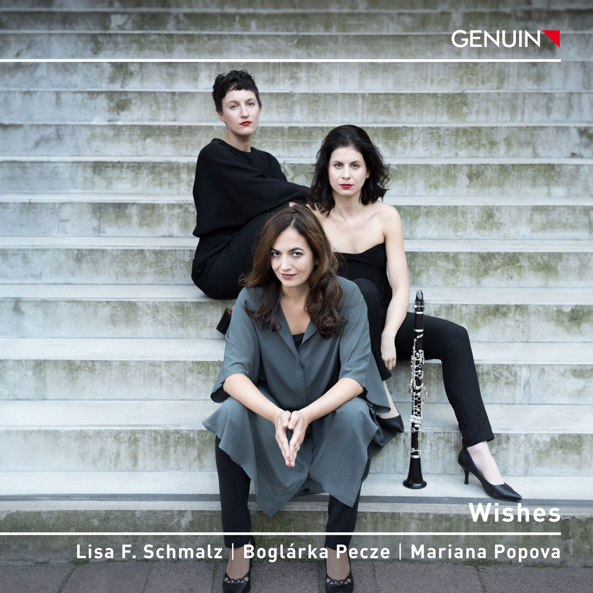 CD album cover 'Wishes' (GEN 25885d) with Boglárka Pecze, Mariana Popova, Lisa Florentine Schmalz