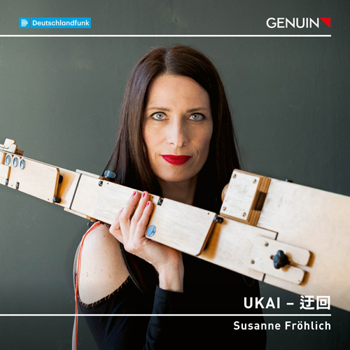 CD album cover 'UKAI – 迂回' (GEN 25883) with Susanne Fröhlich, Gerriet Krishna Sharma