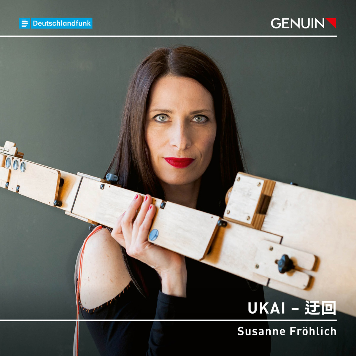 CD album cover 'UKAI – 迂回' (GEN 25883) with Susanne Fröhlich, Gerriet Krishna Sharma