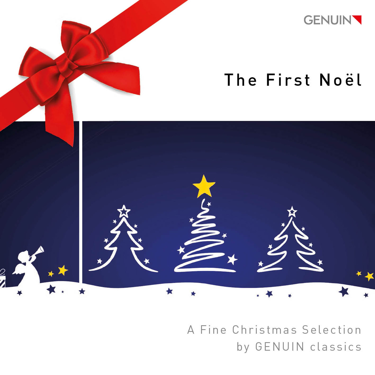 CD album cover 'The First Noël' (GEN 17487) with Musica Lingua, Quintessenz, Jaime González, Thomas Clamor ...
