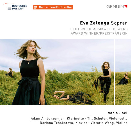 CD album cover 'varia · bel' (GEN 25921) with Eva Zalenga, Adam Ambarzumjan, Till Schuler, Doriana Tchakarova ...