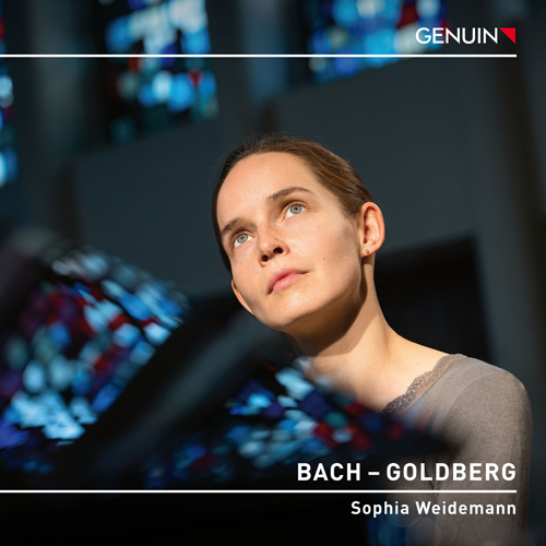 CD album cover 'BACH – GOLDBERG' (GEN 25941) with Sophia Weidemann
