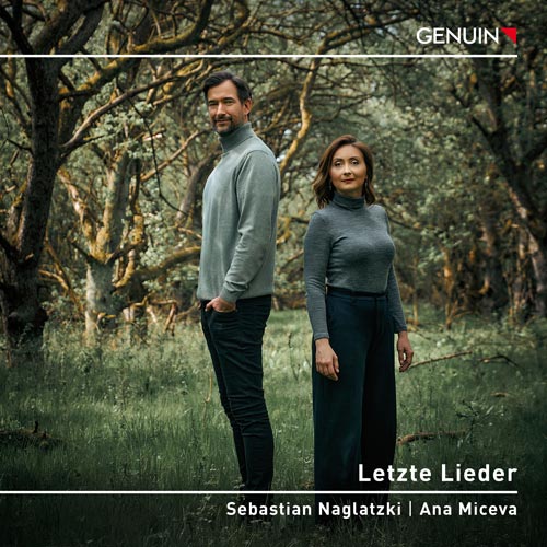CD album cover 'Letzte Lieder' (GEN 25920) with Sebastian Naglatzki, Ana Miceva