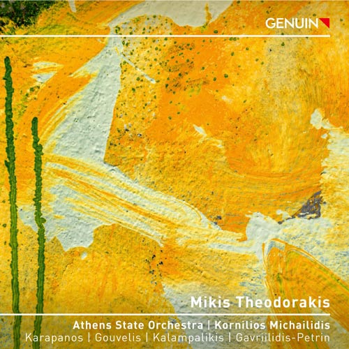 CD album cover 'Mikis Theodorakis' (GEN 25562) with Athens State Orchestra, Kornilios Michailidis ...