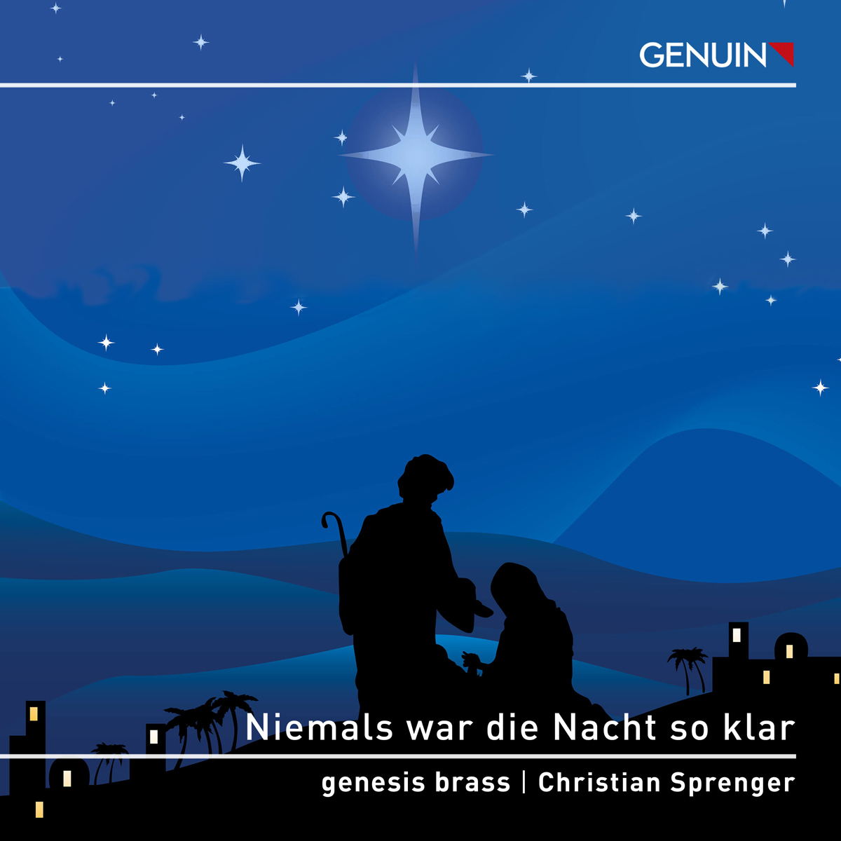 CD album cover 'Niemals war die Nacht so klar' (GEN 25958d) with Christian Sprenger, genesis brass
