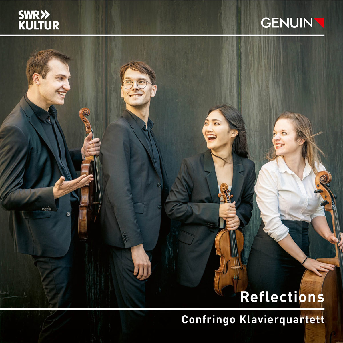 CD album cover 'Reflections' (GEN 26954) with Confringo Klavierquartett