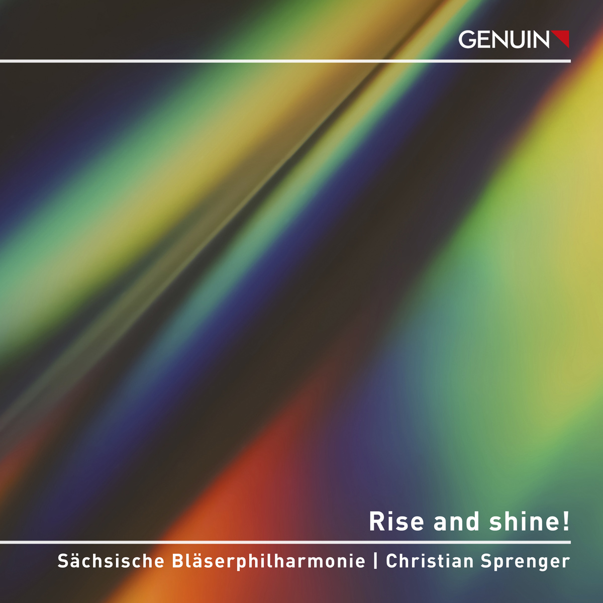 CD album cover 'Rise and shine!' (GEN 26963d) with Sächsische Bläserphilharmonie, Christian Sprenger