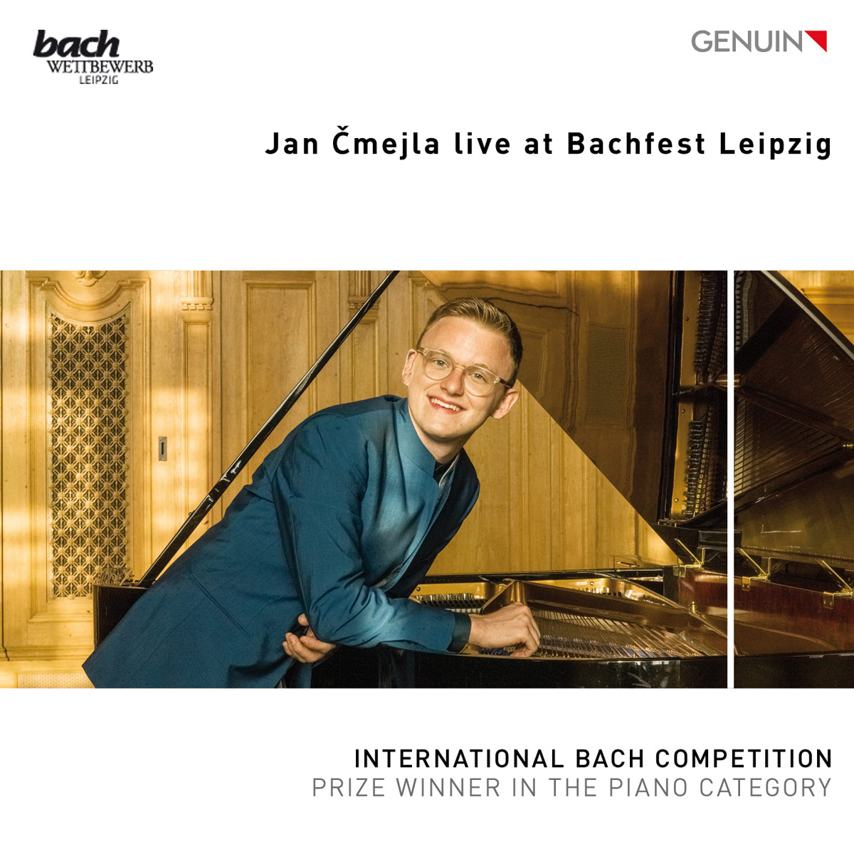 CD album cover 'Jan Čmejla live at Bachfest Leipzig' (GEN 26962d) with Jan Čmejla