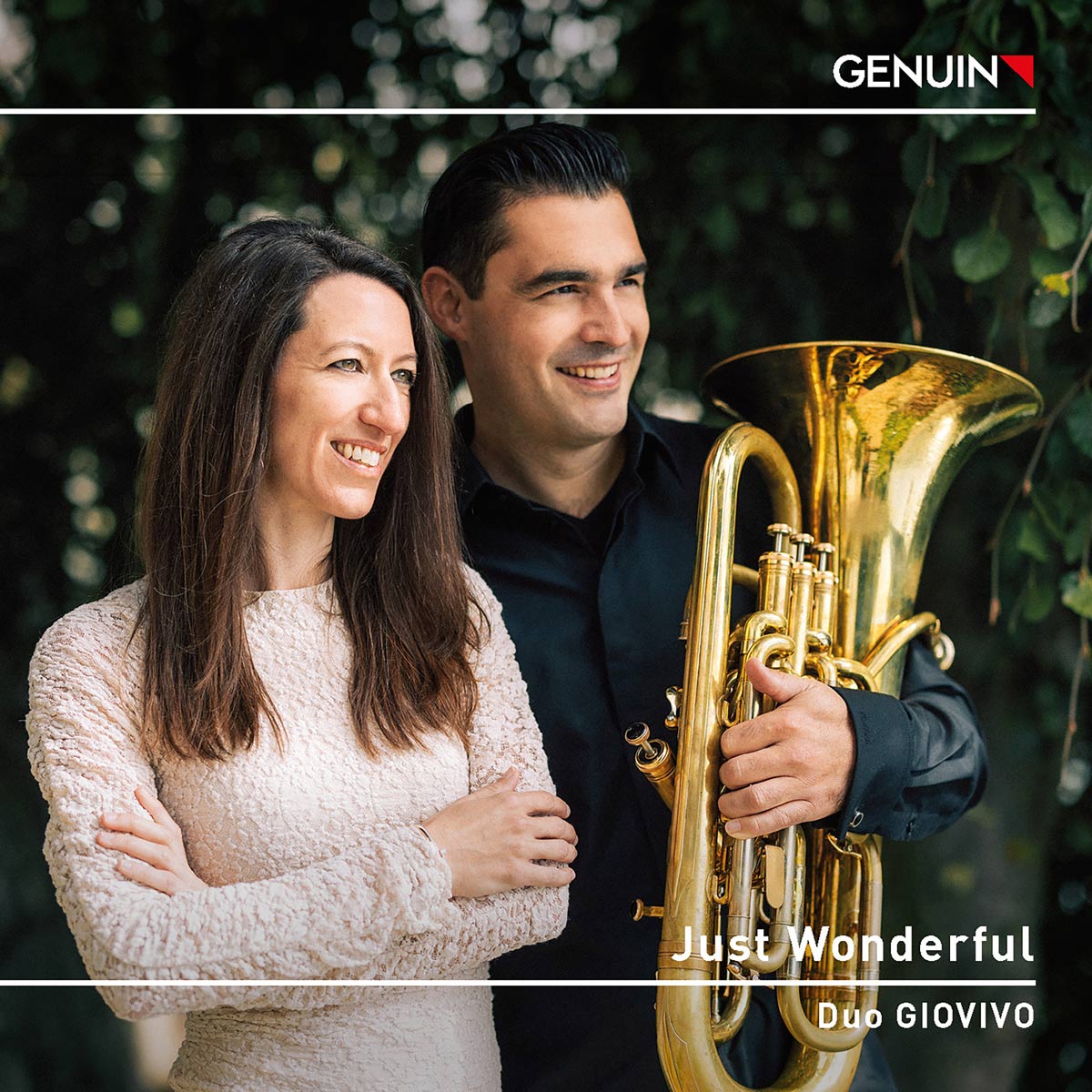 CD album cover 'Just Wonderful' (GEN 26952) with Fabian Bloch, Muriel Zeiter, Duo Giovivo