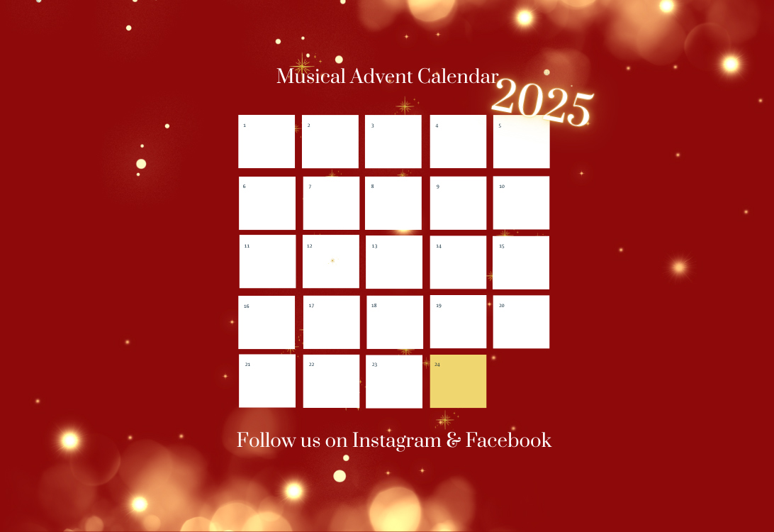 Nicht verpassen! Unser musikalischer Adventskalender startet am 01.12.2025 auf Instagram und Facebook